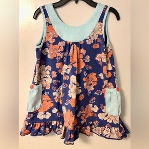 Matilda Jane “No One Like You” floral tunic sz 12 EUC